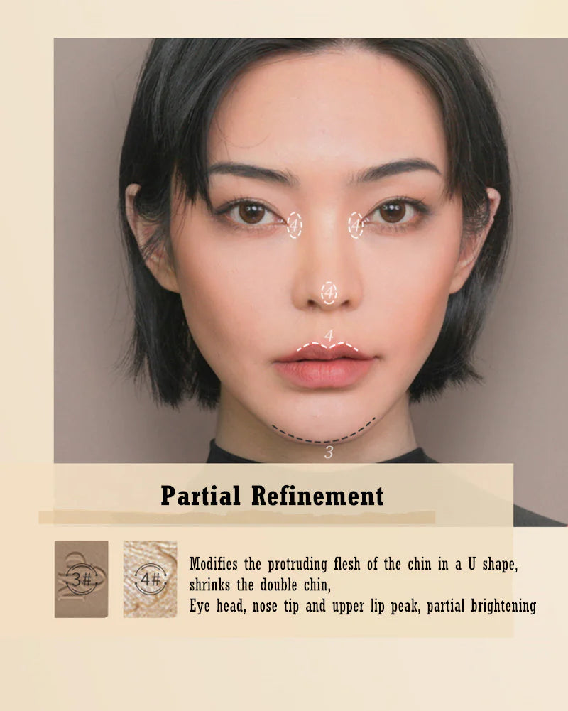MAOGEPING Light Shadow Matte & Shimmer Contour Palette - Best Seasons Beauty