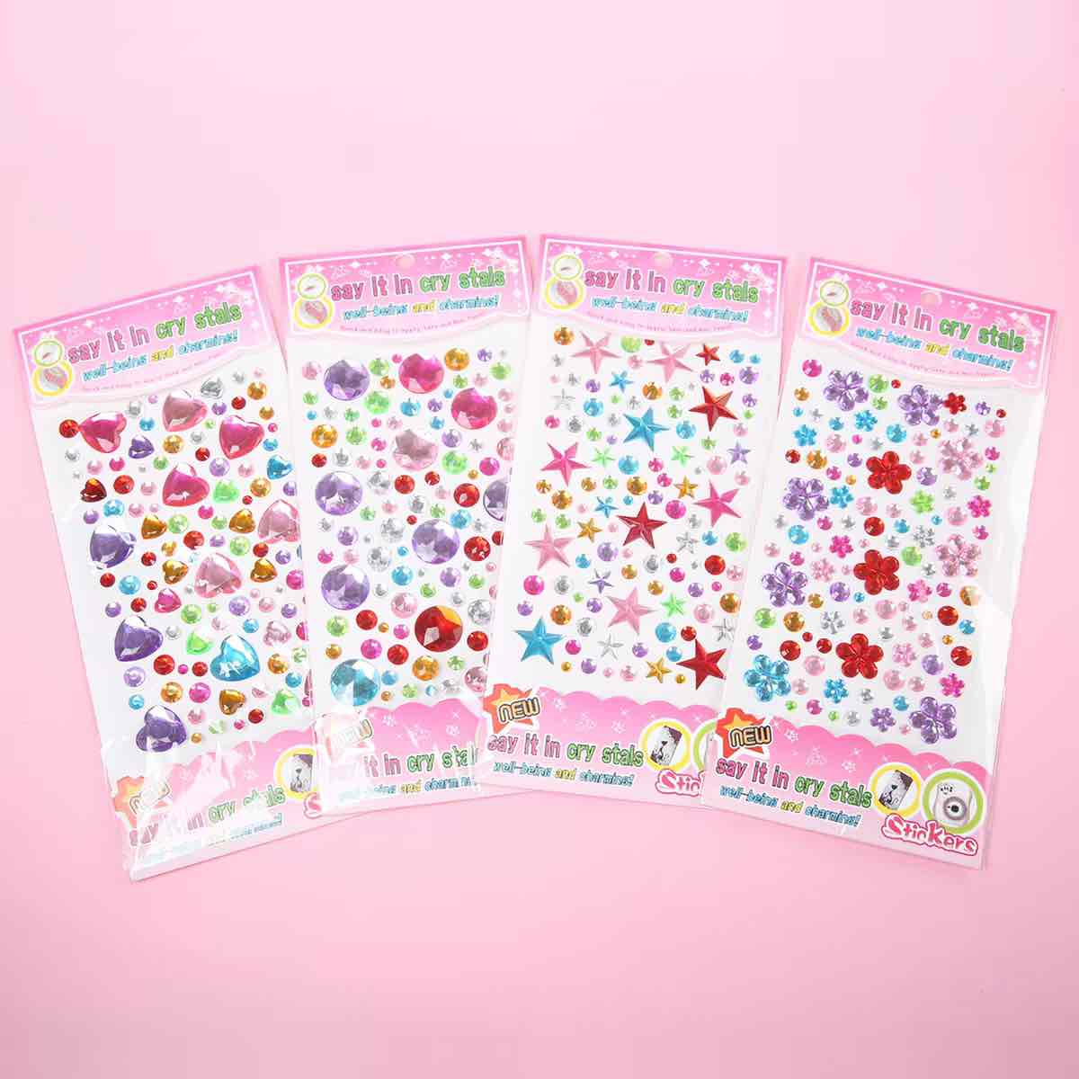 crystal stickers 4 pcs