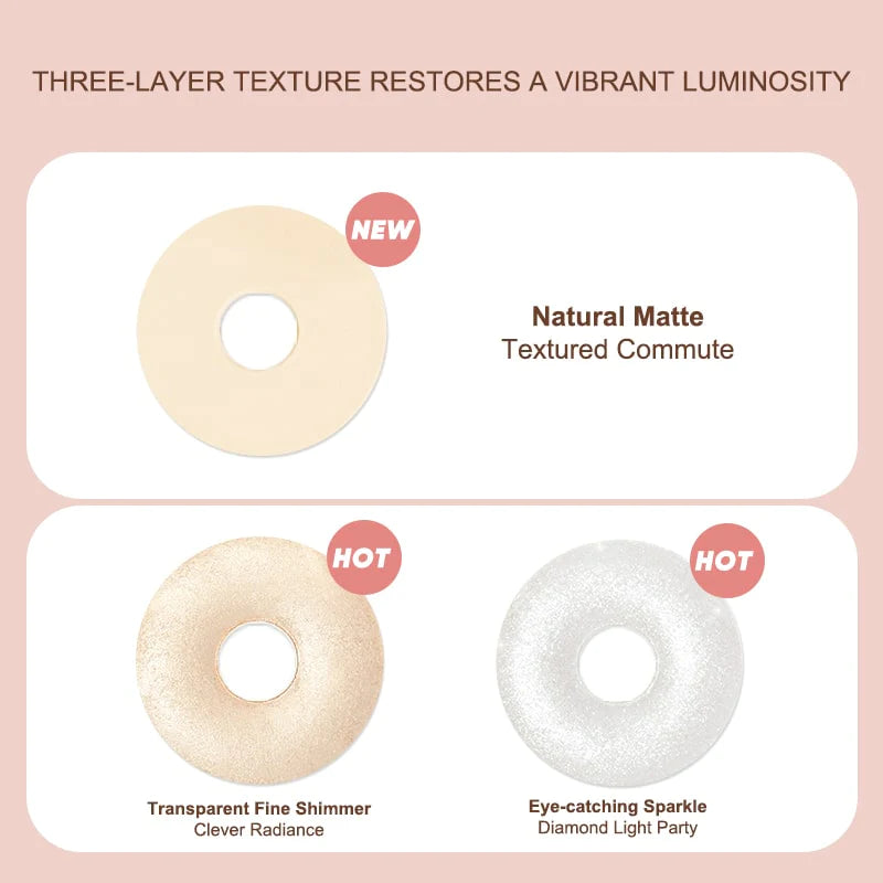 Judydoll Starlight Highlighting Powder with 3 textures restores a vibrant luminosity