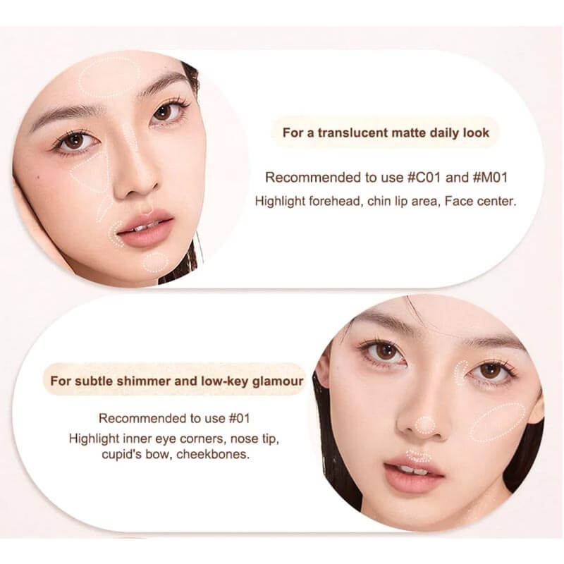 how to use Judydoll Starlight Highlighting Powder on face to create perfect makeup