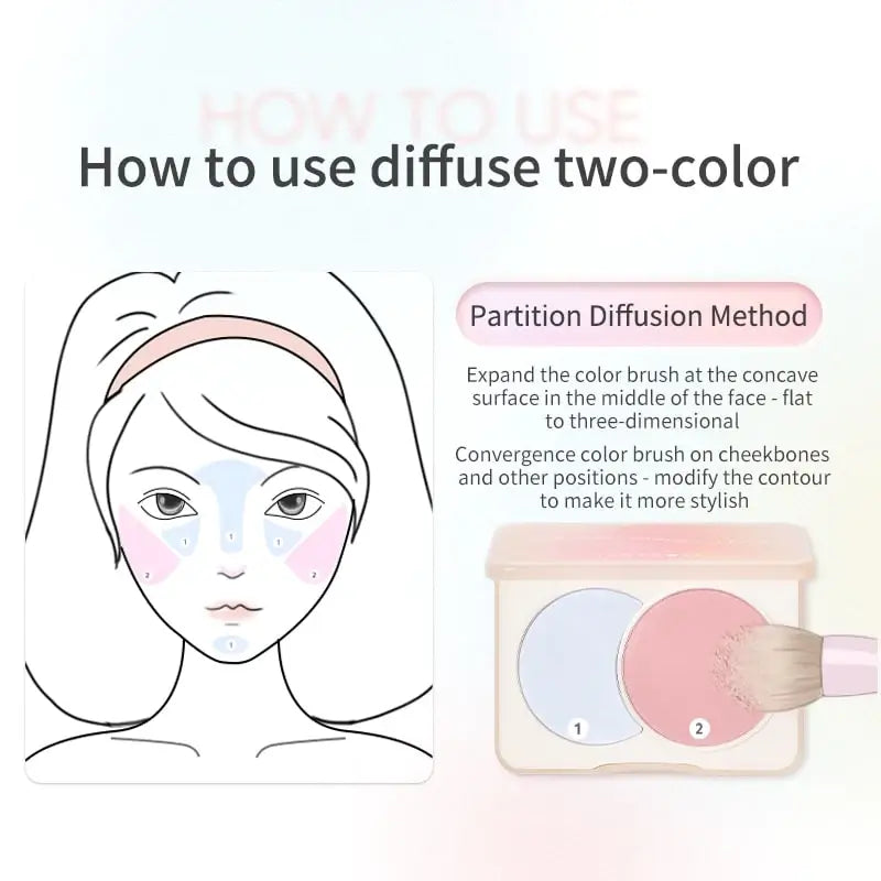 3 ways to use the judydoll blush duos to creat 3 dimensional results