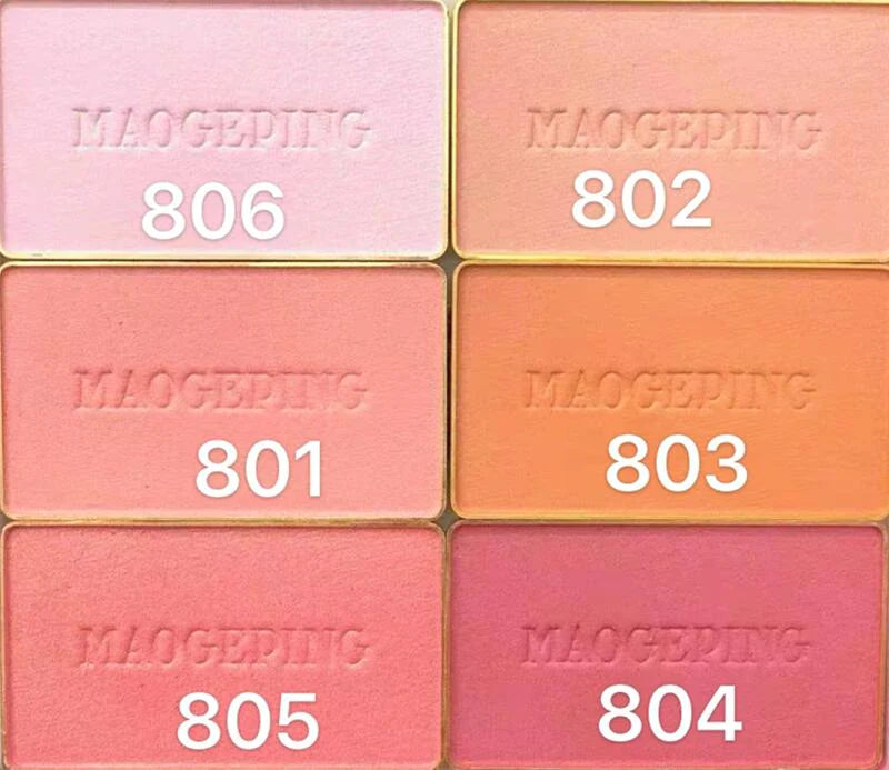 MAOGEPING Gauzy Magic Blush, a must-have blush for professional makeup artists. The light texture and soft powder, fits the skin delicately, have a natural look and last for all day!