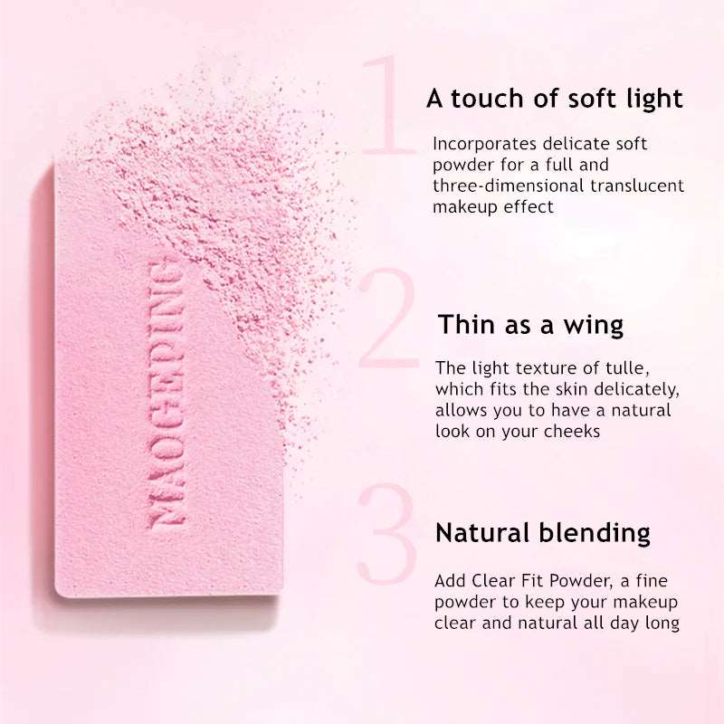 MAOGEPING Gauzy Magic Blush, a must-have blush for professional makeup artists. The light texture and soft powder, fits the skin delicately, have a natural look and last for all day!