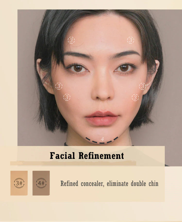 MAOGEPING Light Shadow Contour Highlighter Concealer Palette - Best Seasons Beauty