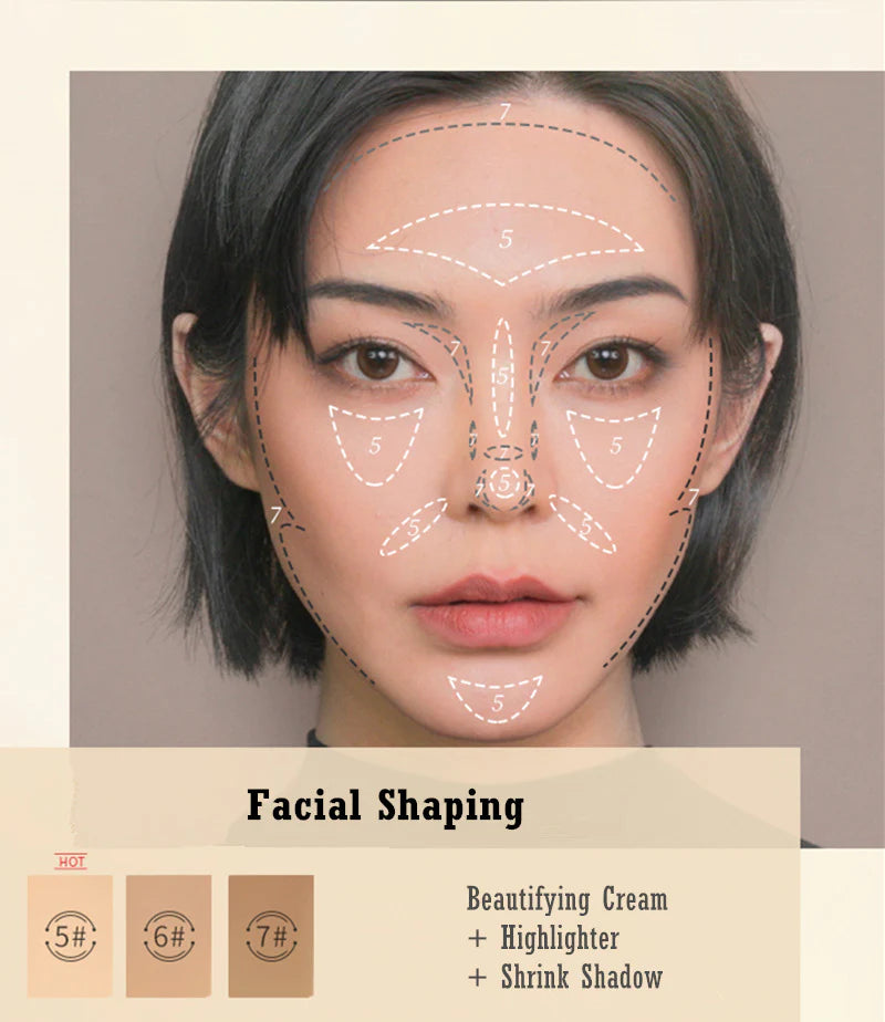 MAOGEPING Light Shadow Contour Highlighter Concealer Palette - Best Seasons Beauty