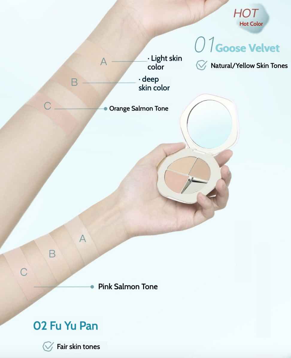 Timage 3-color Concealer Cream achieves flawless skin with this chocolate-textured concealer, covering dark circles, acne scars, and uneven tones. Long-lasting, 8-hour coverage with its sebum-absorbing formula that keeps your makeup fresh all day.