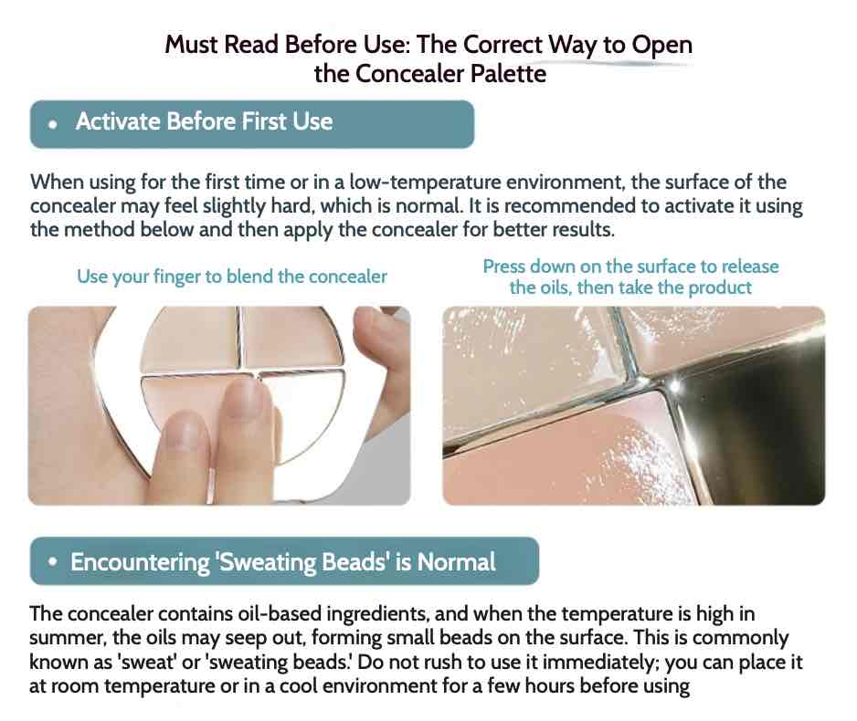 Timage 3-color Concealer Cream achieves flawless skin with this chocolate-textured concealer, covering dark circles, acne scars, and uneven tones. Long-lasting, 8-hour coverage with its sebum-absorbing formula that keeps your makeup fresh all day.