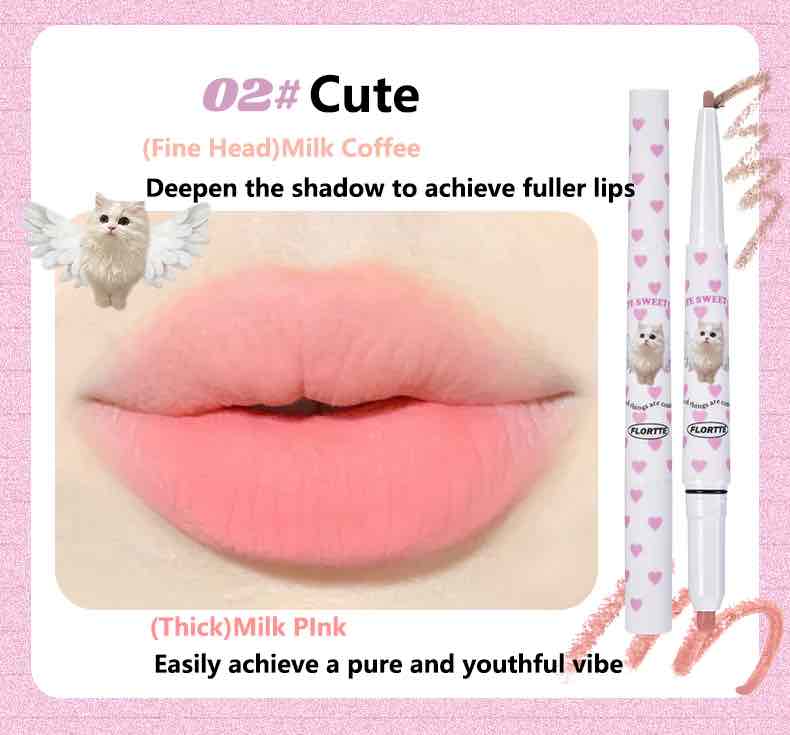 Flortte I Am Super Beauty Double Headed Lip Liner