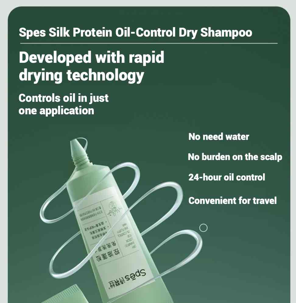 Spes dry shampoo lotion for oil-control and fluffy hair