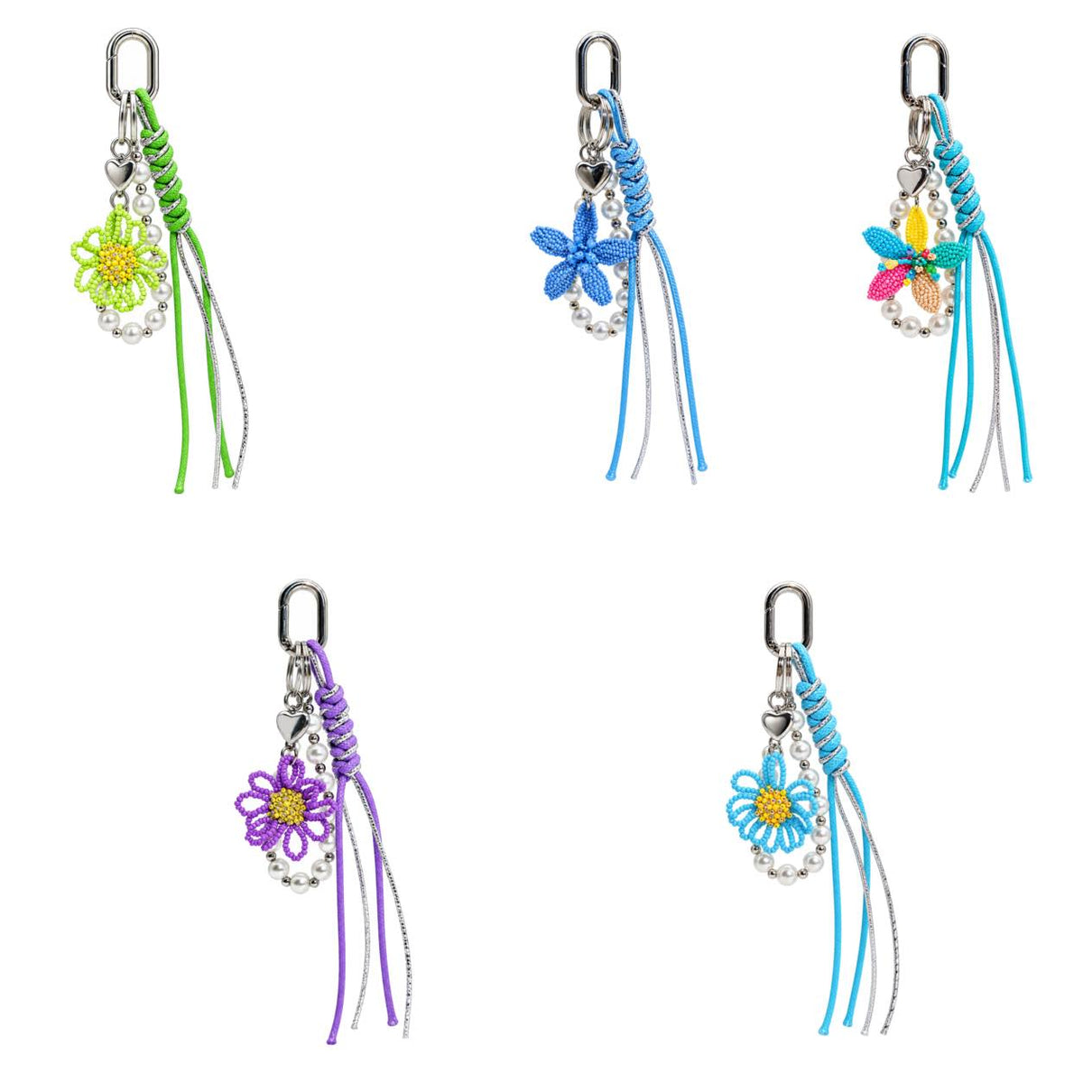 Handmade Beaded Pearl Bag Charm (random style)