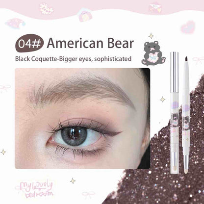 Flortte Bread Bear with Me Double Ends Gel Eyeliner