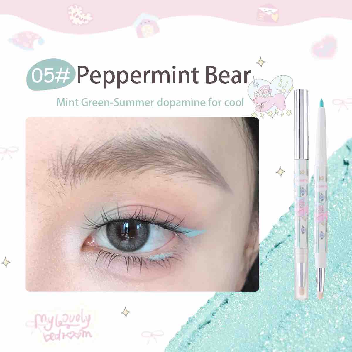 Flortte Bread Bear with Me Double Ends Gel Eyeliner