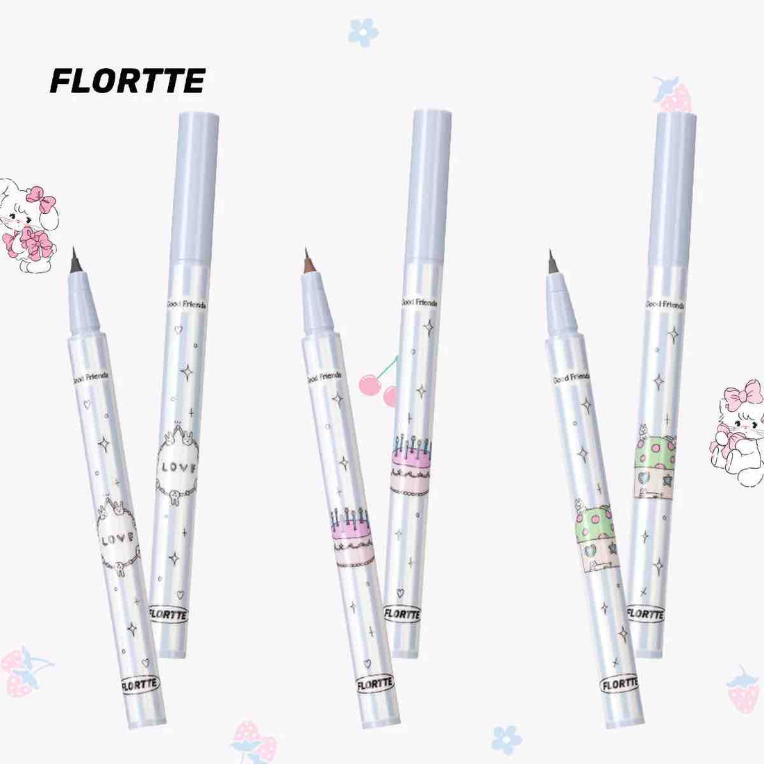 Flortte Good Friends Club Rotatable Eyeliner Pencil