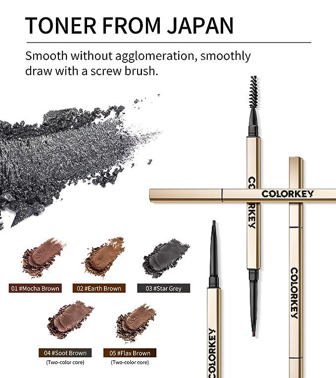 COLORKEY Dual-ended Sketch Eyebrow Pencil Waterproof - Best Seasons Beauty 