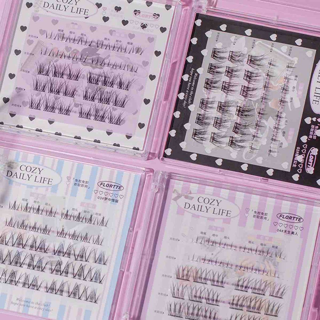 Flortte Segmented Self-Adhesive Glue-Free False Eyelash