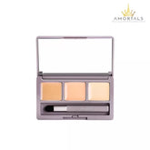 AMORTALS 3 Shades Cream Concealer Palette offers waterproof, buildable coverage for concealing, highlighting, and contouring. Enriched with hydrating oils and Tea Tree Essence for an 8-hour flawless finish.