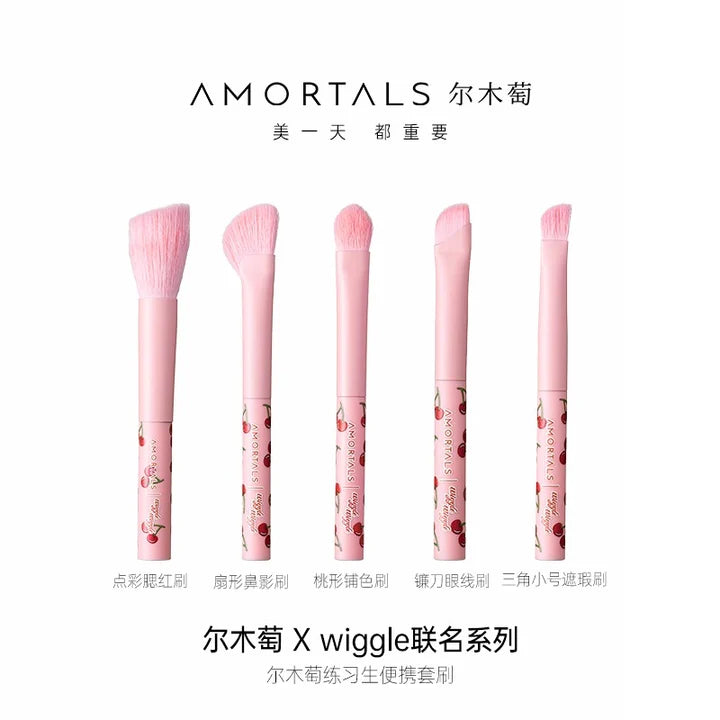 Amortals Wiggle Makeup Brushes 5 in Set