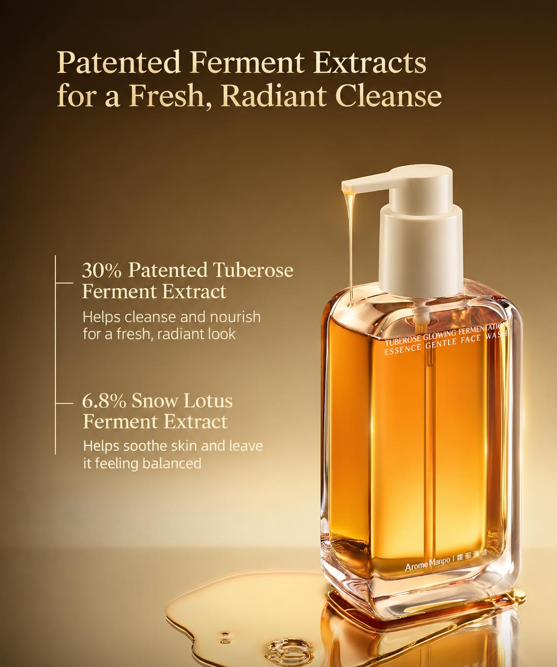 Arome Manpo Tuberose Fermentation Gentle Face Wash
