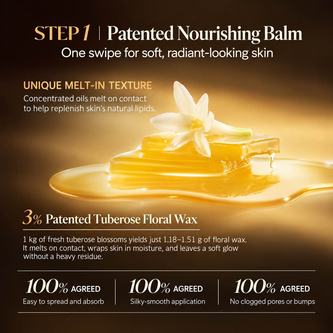 Arome Manpo Tuberose Glow Oil Mask
