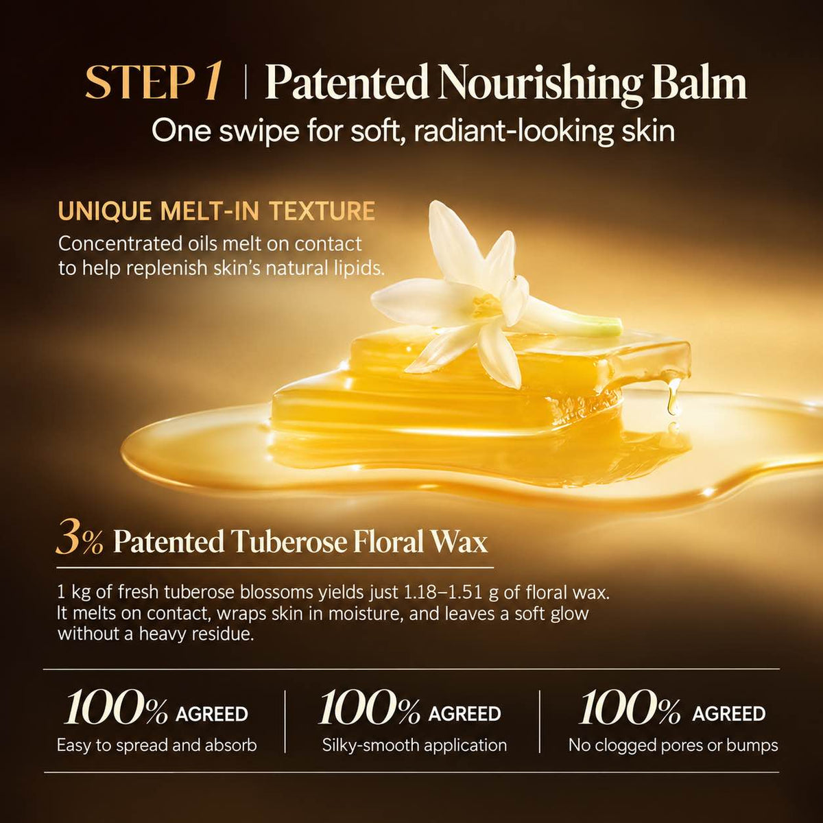 Arome Manpo Tuberose Glow Oil Mask