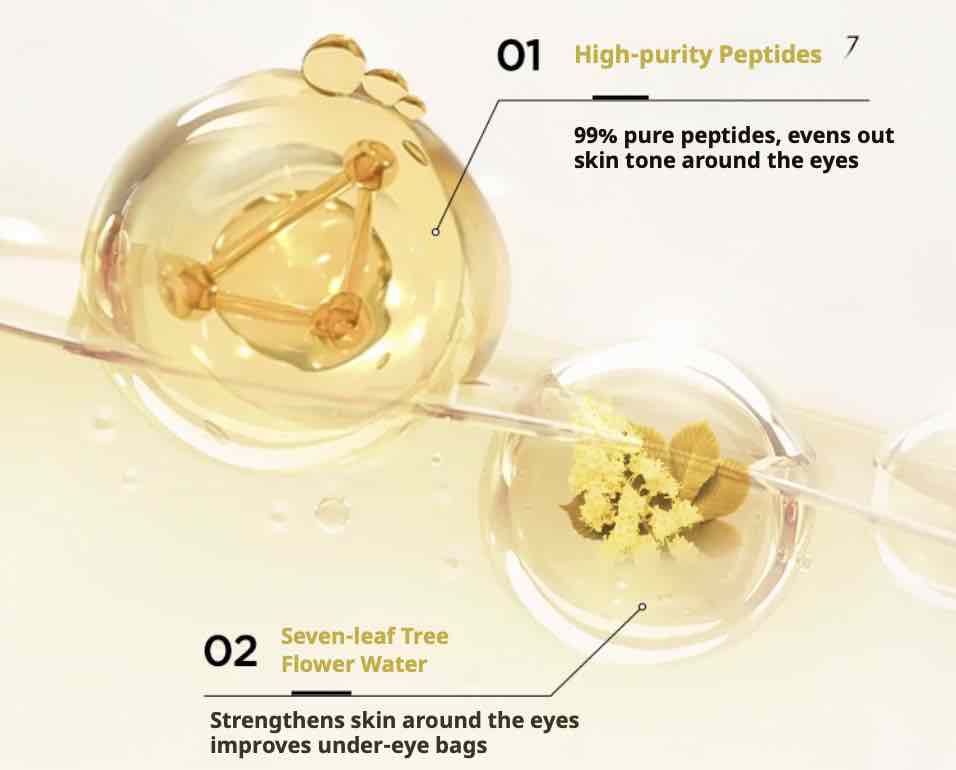 Revitalize your eyes with Biohyalux Hyalux Anti-Wrinkle Essence Eye Mask. It reduces fine lines, hydrates deeply, brightens dark circles, and soothes tired eyes for a refreshed, youthful appearance.