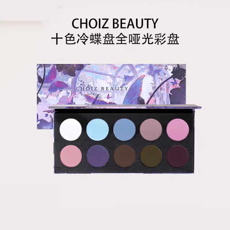 CHOIZ BEAUTY Cold Butterfly 10-Color Matte Eyeshadow Palette