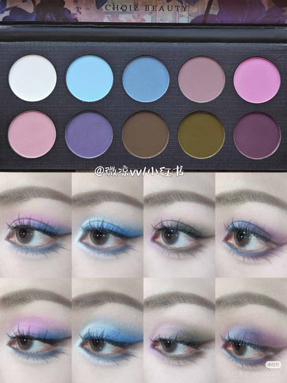 CHOIZ BEAUTY Cold Butterfly 10-Color Matte Eyeshadow Palette