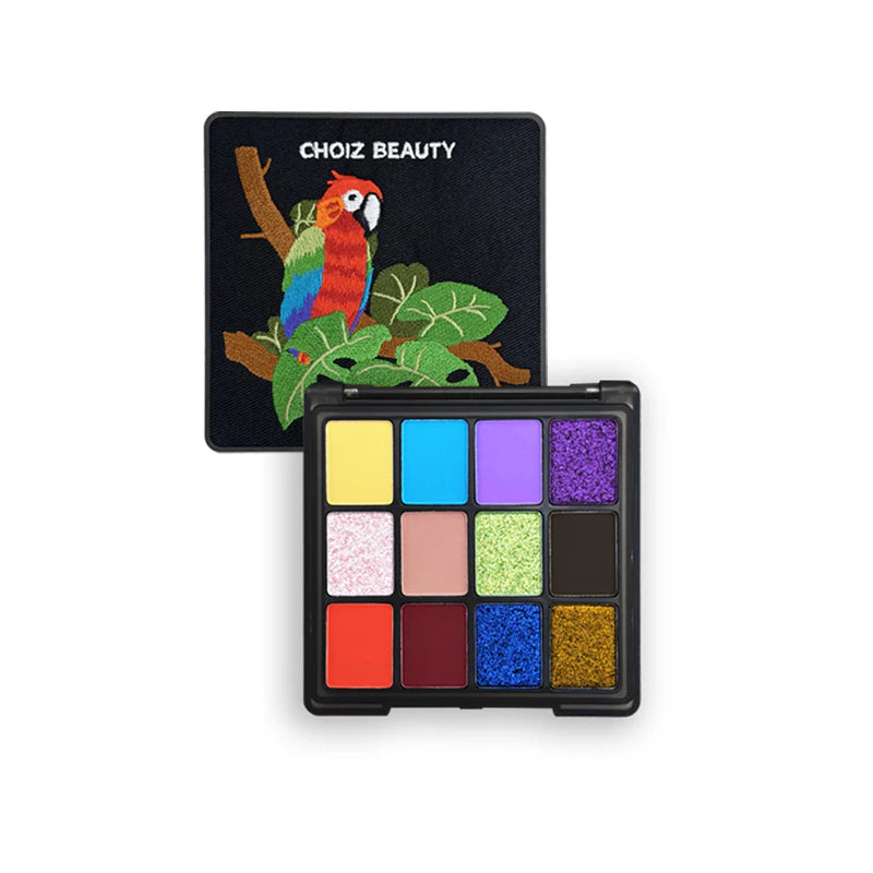 CHOIZ BEAUTY Parrot 12-Color Eyeshadow Palette