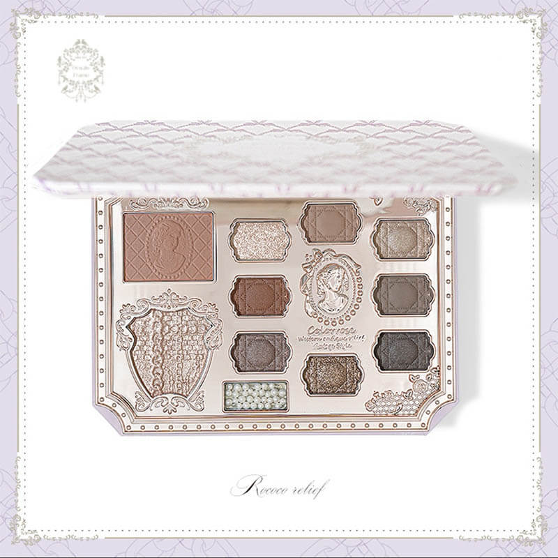 COLORROSE Dream Ballet Eyeshadow Palette: a comprehensive palette of blush, highlighter, and eyeshadow, you can draw a variety of different styles of makeup. 