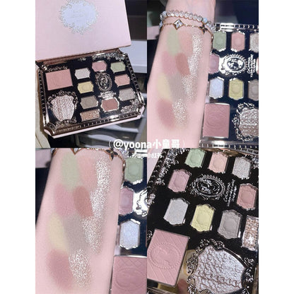 COLORROSE Dream Ballet Eyeshadow Palette: a comprehensive palette of blush, highlighter, and eyeshadow, you can draw a variety of different styles of makeup. 