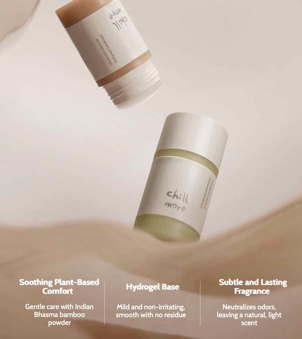Chillmore Perfumed Deodorant delivers 8-hour freshness with a subtle, natural scent. It neutralizes odor, and is moisture-wicking and non-staining. Enjoy long-lasting, refreshing care without residue.