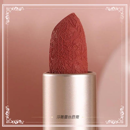 Colorrose Floral Lace Embossed Pattern Moisturizing / Matte Lipstick Rouge - Best Seasons Beauty 