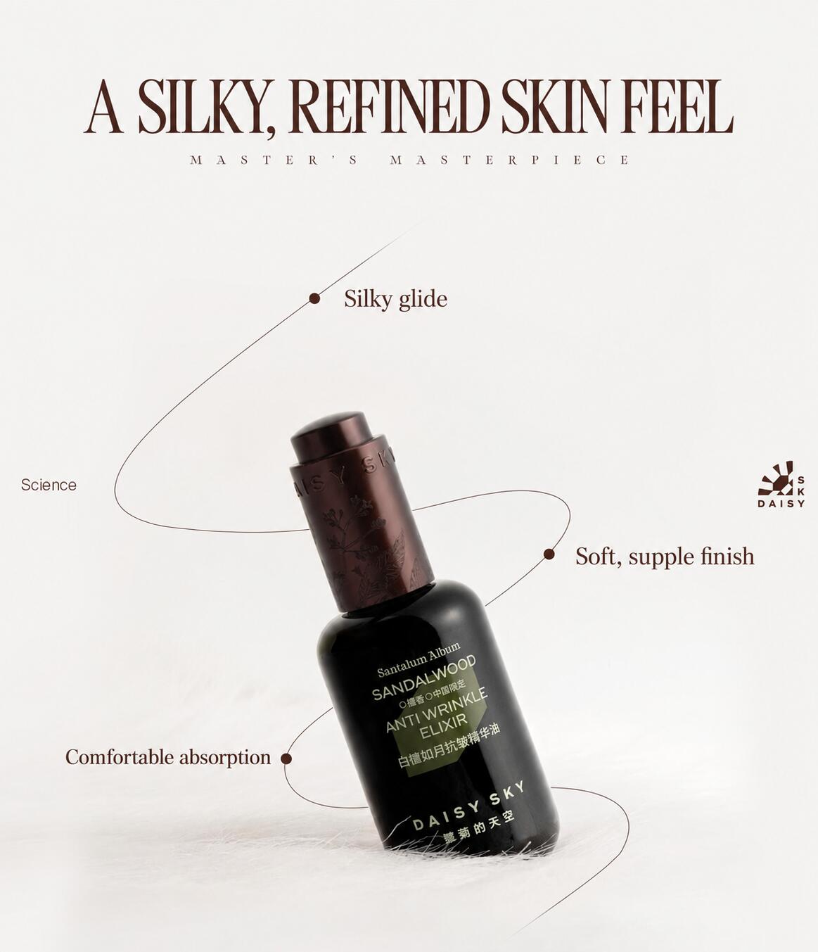 DAISY SKY Sandalwood Anti Wrinkle Elixir Oil