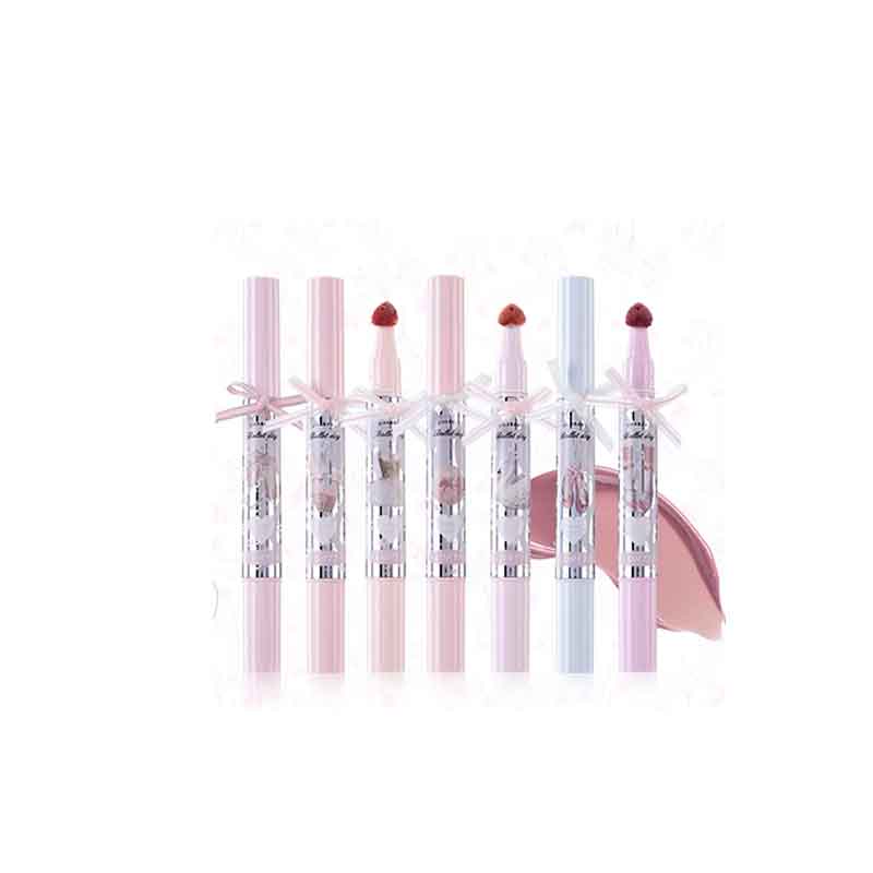 Transform your lips with FLORTTE’s Small Bowknot Series Film-Forming Lipgloss, providing long-lasting, glossy protection that stays in place all day.