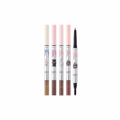 Flortte Double-Headed Silkworm Pen offers precise, long-lasting eye makeup with dual ends for easy application and natural highlighting.