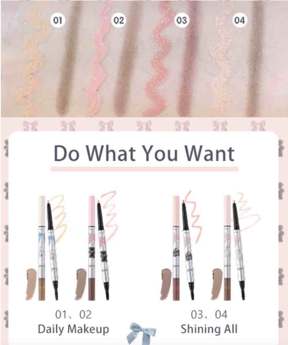 The fine tip provides precise definition, while the soft sponge end blends seamlessly for a natural, highlighted effect. Its long-lasting, smudge-proof formula ensures your eye makeup stays flawless all day. 