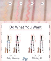 The fine tip provides precise definition, while the soft sponge end blends seamlessly for a natural, highlighted effect. Its long-lasting, smudge-proof formula ensures your eye makeup stays flawless all day. 