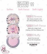 Flortte Esther Bunny Single-Colour Highlighter Using multiple mica, AIR JET airflow technology, and specialized wet milling technology to brighten the face, it is used on multiple areas of the face, 