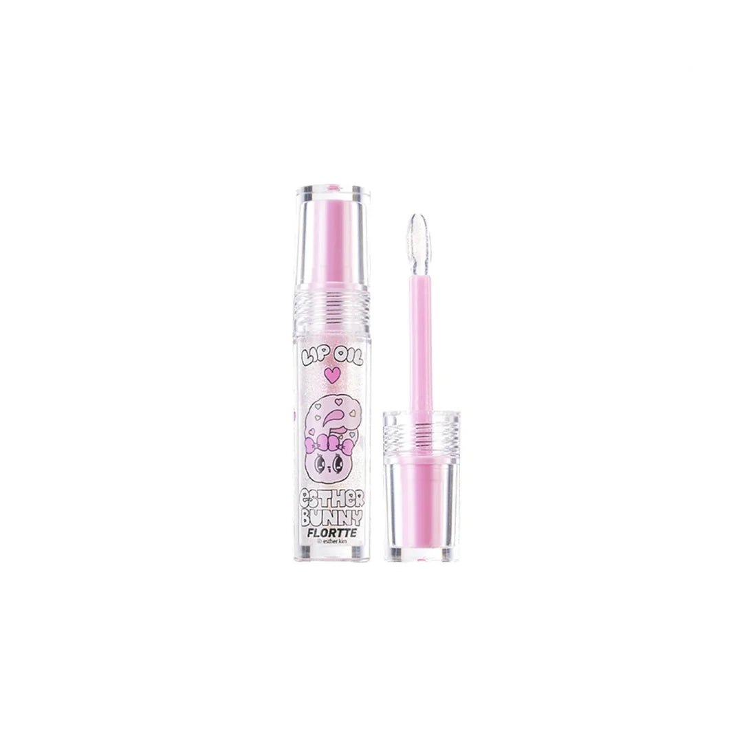 FLORTTE Esther Bunny Lip Serum products have a refreshing lip balm texture that refuses to be sticky and protects your lips while creating a plumped pout.