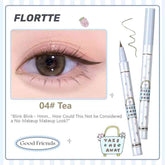 Flortte Good Friends Club Rotatable Eyeliner Pencil in Tea, Designed for a No-Makeup Makeup Look with a Versatile, Waterproof Formula and Precision Tip