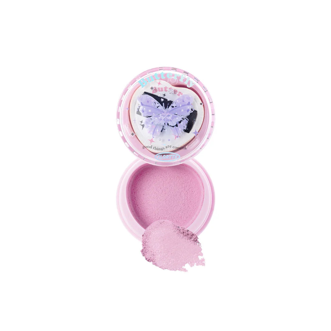 This Flortte butterfly weightless blush cream glides on seamlessly to provide a matte finish, effortlessly melting into your skin while providing a smoothing effect.