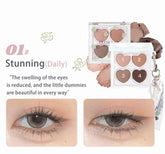 Flortte Love Yourself 4-Color Eyeshadow Palette 01 daily, can reduce the swelling of the eyes, and the little dummies are beautiful in every way.