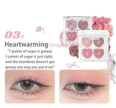 Flortte Love Yourself 4-Color Eyeshadow Palette 03 heartwarming, pink tones to create a sweet makeup look.