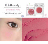 Close-up of eye makeup using Flortte Love Yourself Multi-purpose Blush Cream in Strawberry Pink shade (