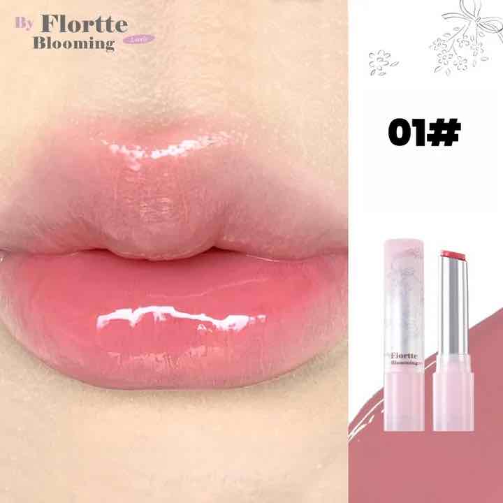 Close-up of lips wearing shade 01