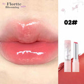 Lips adorned with shade 02