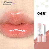 A close-up of lips with shade 04