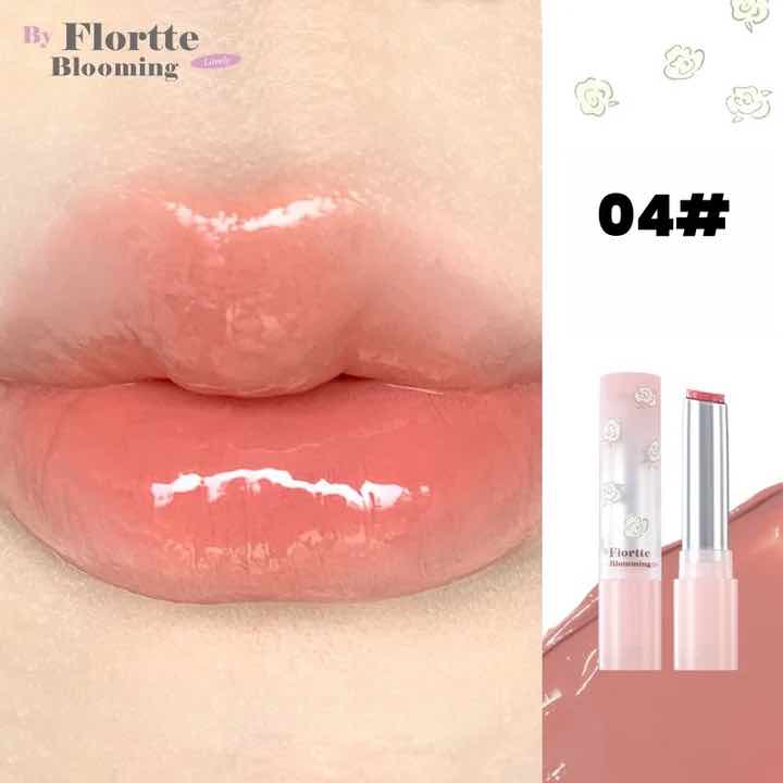 A close-up of lips with shade 04