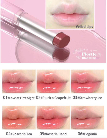 Flortte Love Yourself Non-Stick Lip Gloss offers a high-shine, non-sticky finish with vibrant, long-lasting color and moisturizing ingredients for smooth, hydrated lips all day.