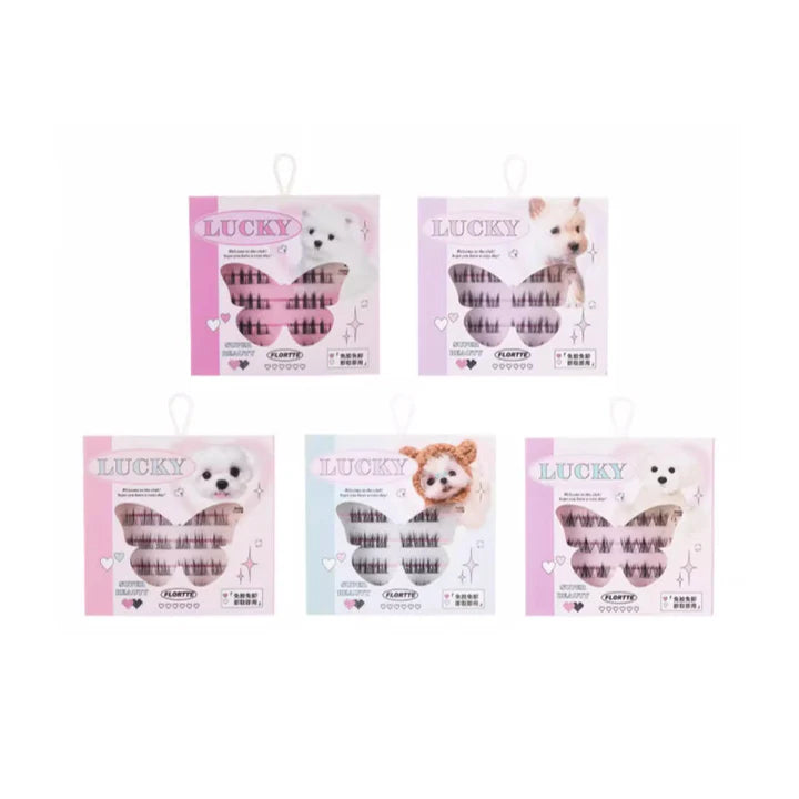 Flortte Super Beauty Adhesive-Free False Eyelashes provide lightweight, comfortable volume and curl with 30 pieces per set, perfectly blending with natural lashes.